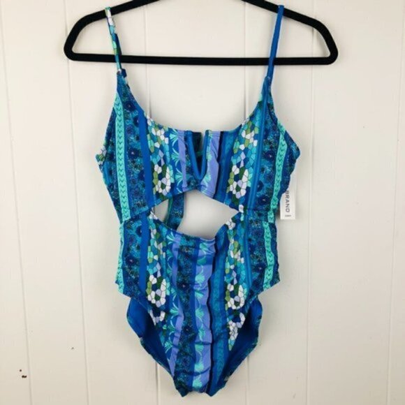 Lucky Brand Womens Swimsuit - V-Neck Underwire Once-Piece Small - Picture 4 of 9